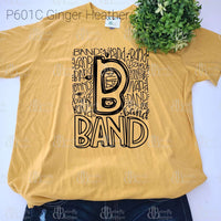 Band Typography Tee,Shirts,Carrie's Butterfly Boutique