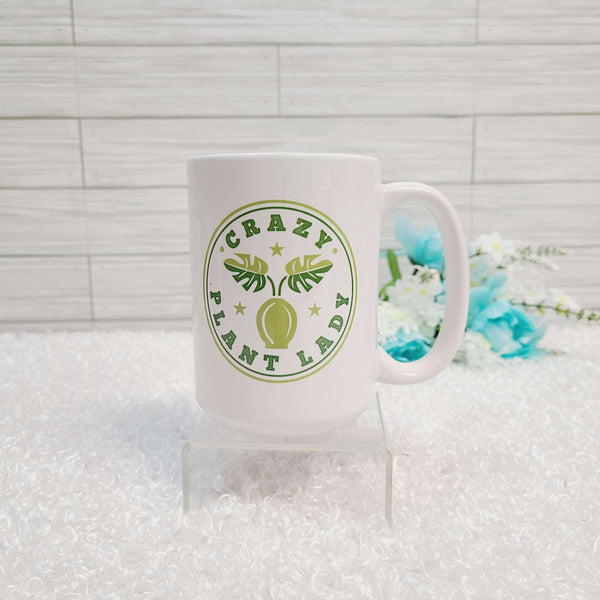 Crazy Plant Lady Mug,Drinkwear,Carrie's Butterfly Boutique