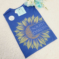 South Dakota Sunflower Tee - RTS,Shirts,Carrie's Butterfly Boutique