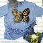 Be The Change Sunflower Butterfly Tee